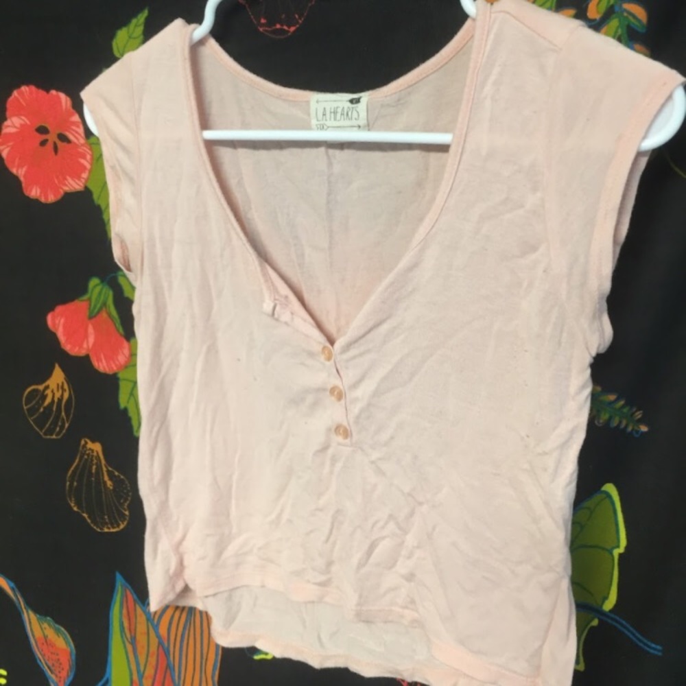 Pink crop top